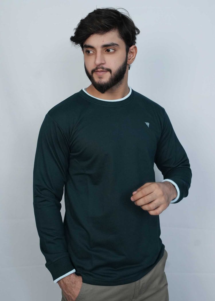 Cozy & Smart Army Green Sweat Shirts