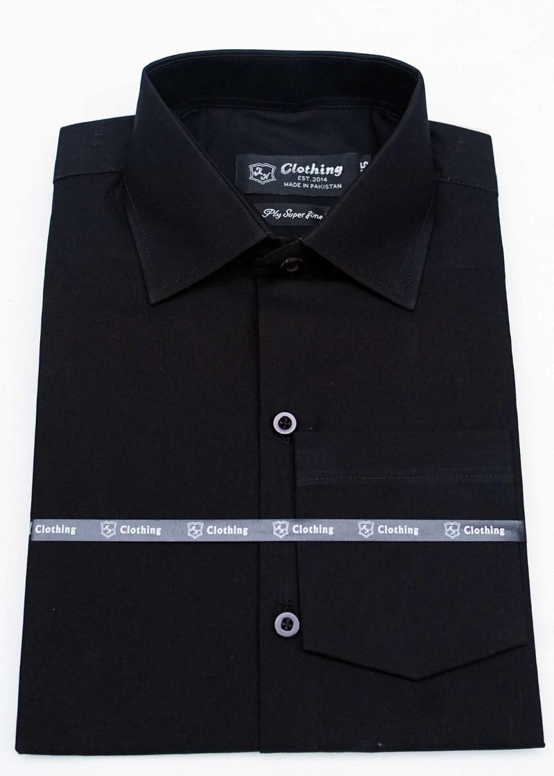 Black Plain Premium Formal Shirts