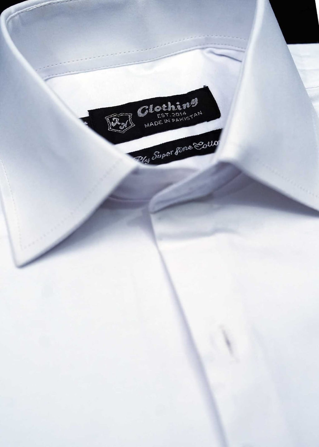 Premium Plain White Formal shirts