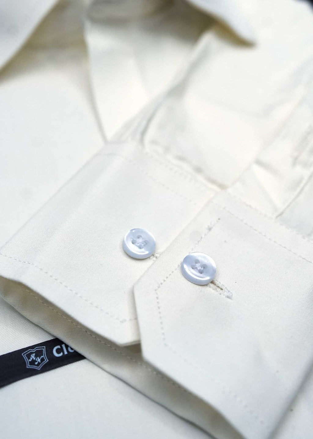 Premium Off White Plain Formal Shirts
