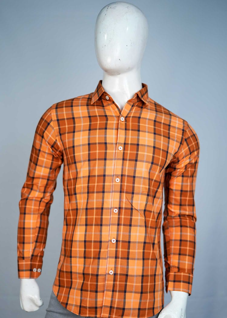 Men's Casual Plaid Shirt