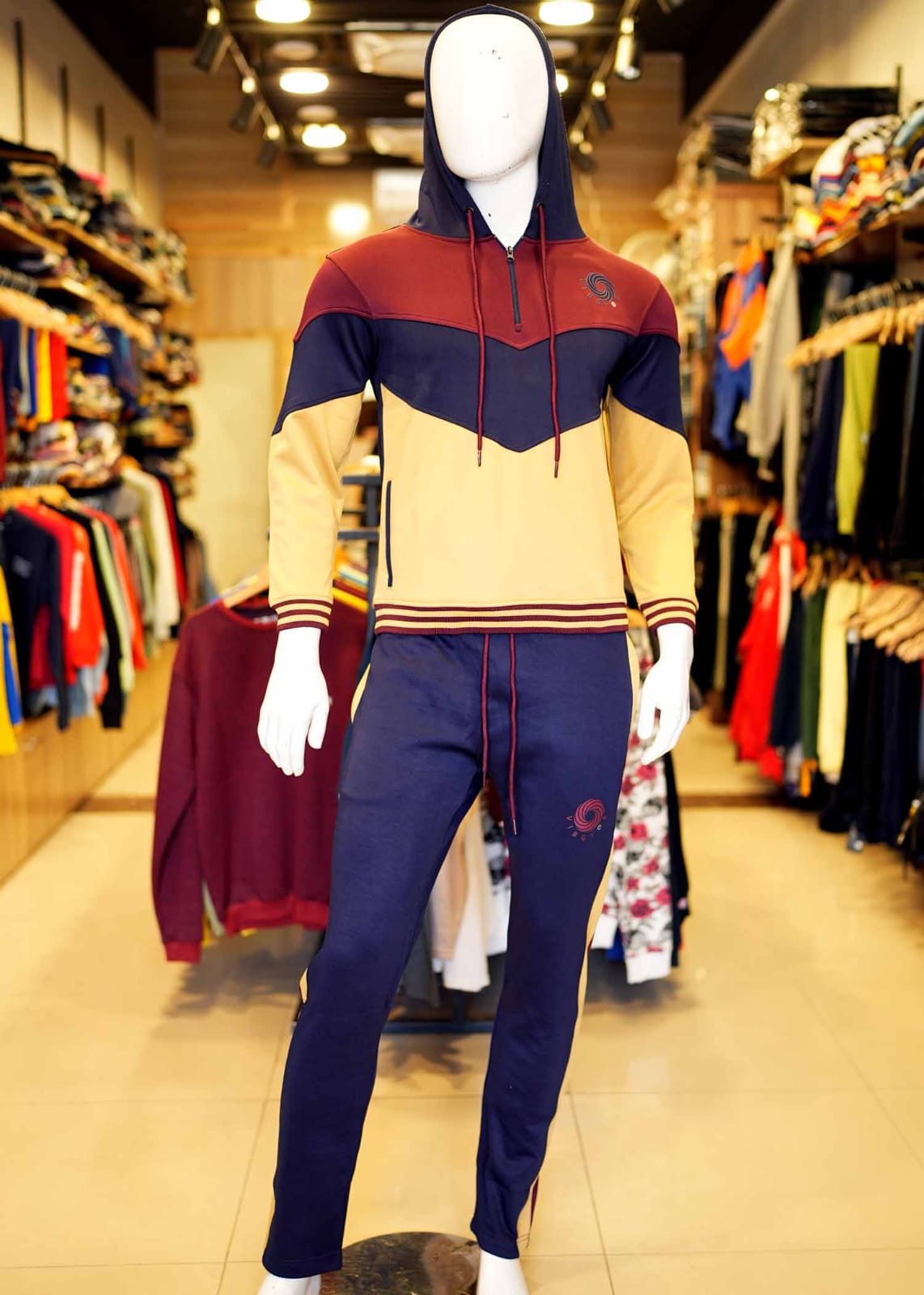 Men's Half Zipper Athletic Track Suits