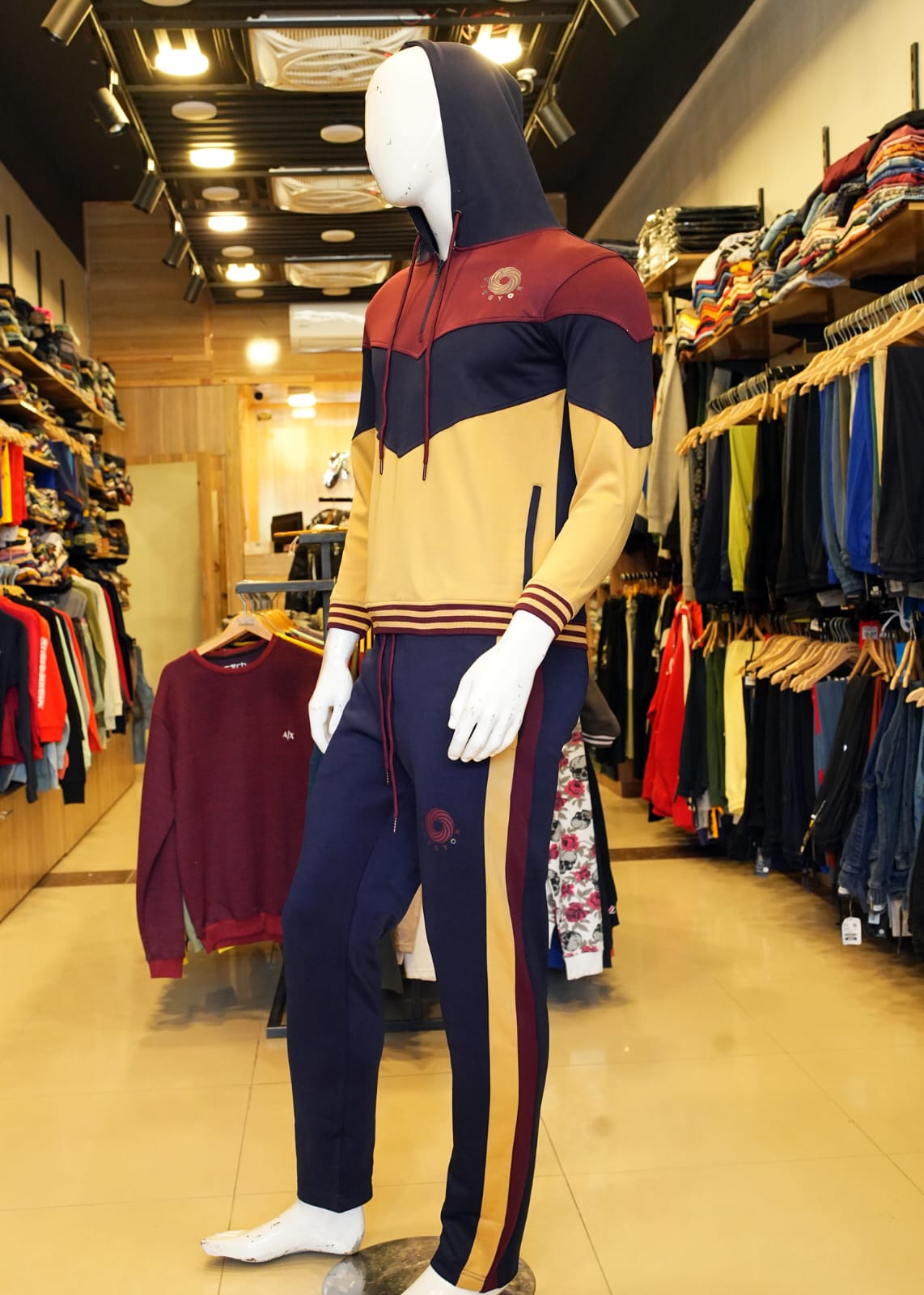 Men's Half Zipper Athletic Track Suits