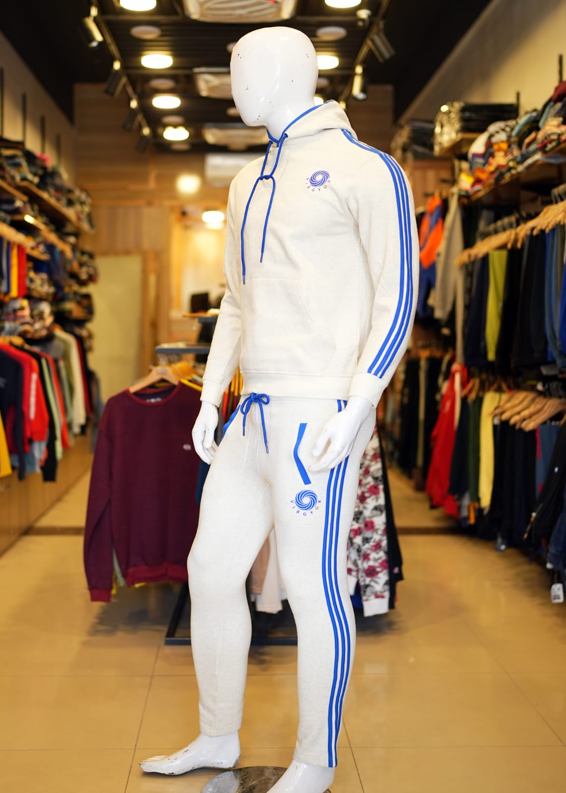Ash White Premium Men's Trackn suits