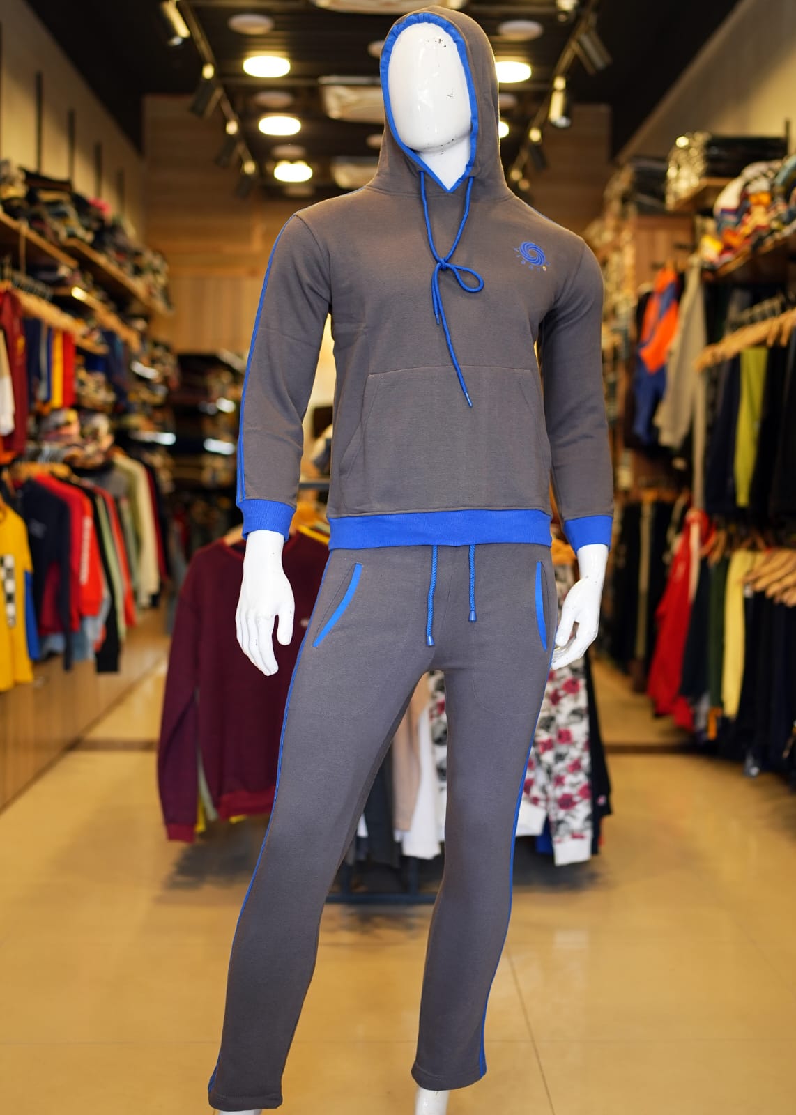 Grey Men's Athletic Track Suits