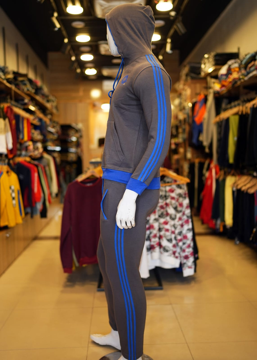 Grey Men's Athletic Track Suits