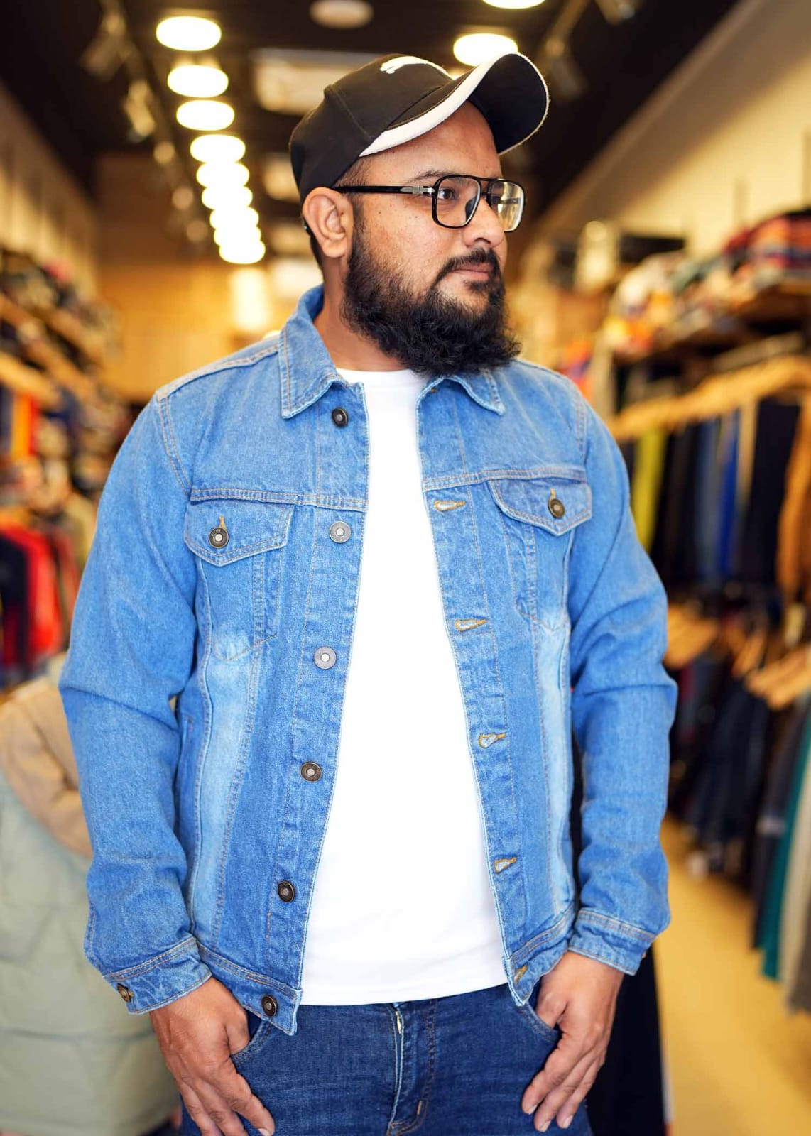 Premium Fresh Mid Blue Jeans Jackets