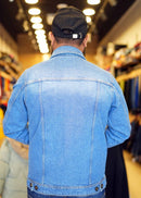 Premium Fresh Mid Blue Jeans Jackets