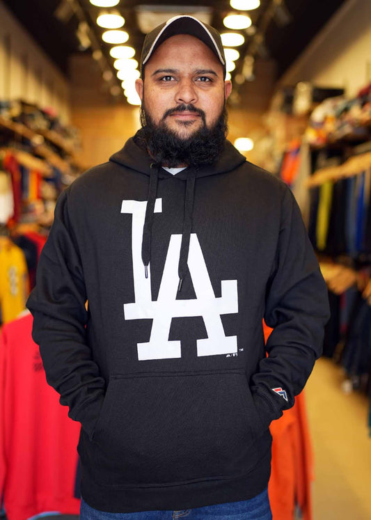 Men's Black LA winter hood