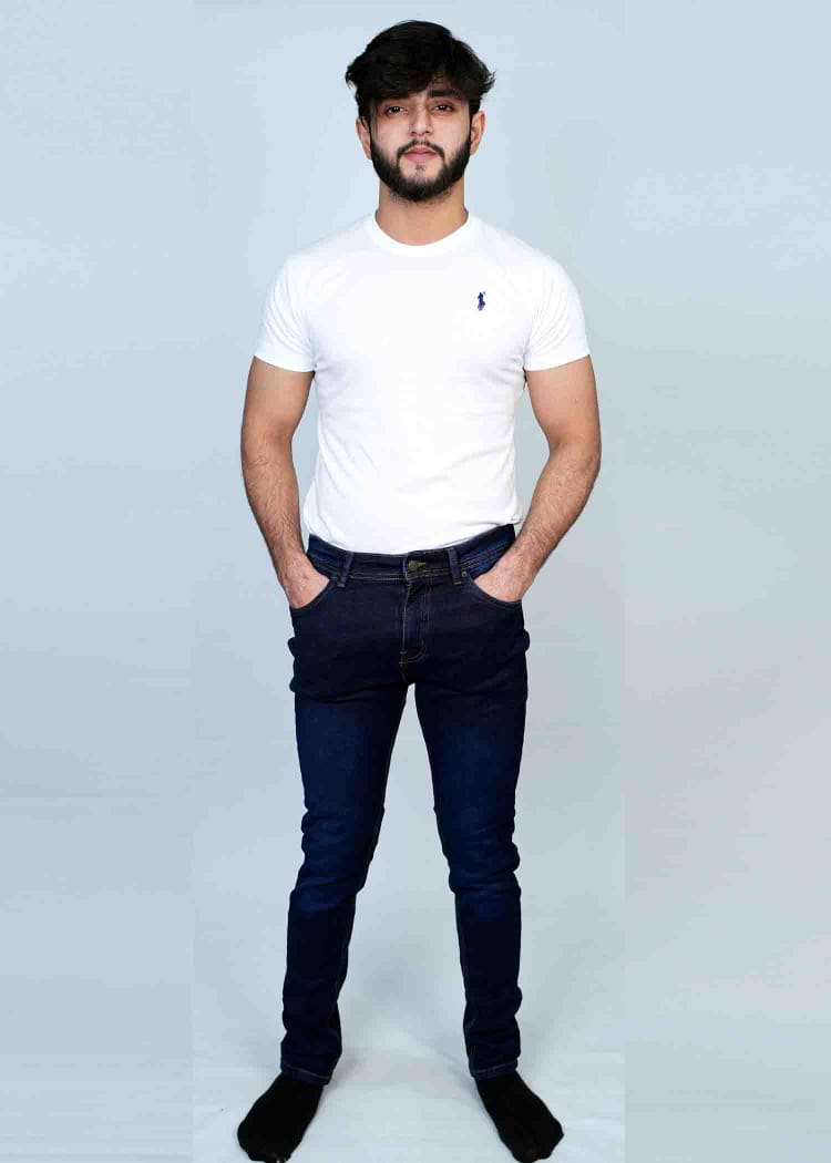 Dark Blue Stretch Jeans