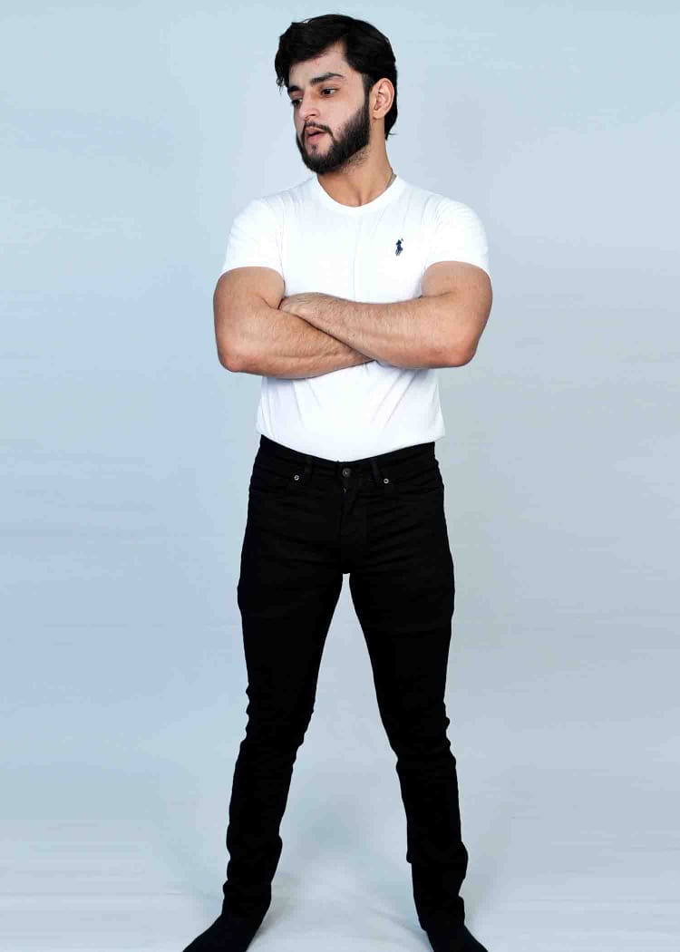 Stretch Premium Black Denim Jeans