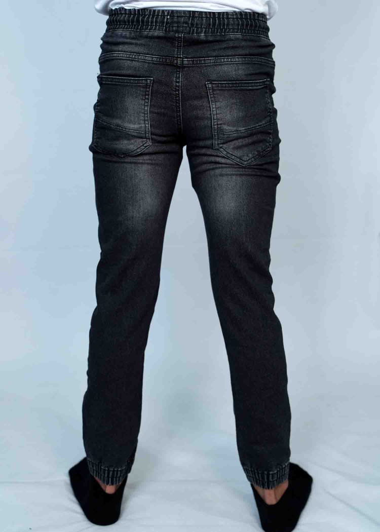 Malaysian Black Denim Jogger