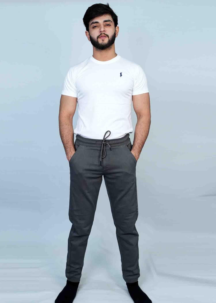 Grey Comfort Denim Jogger