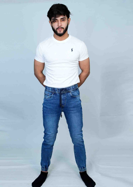 Jeans Blue Denim Joggers