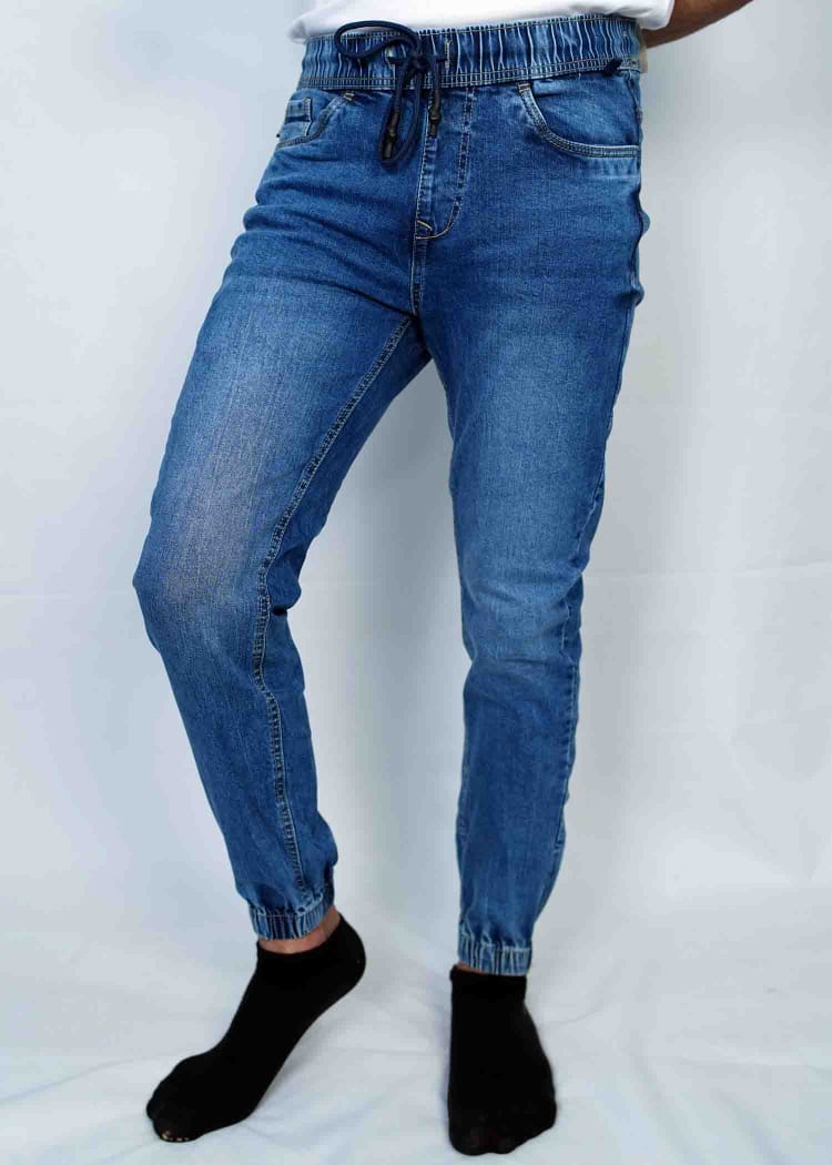 Jeans Blue Denim Joggers