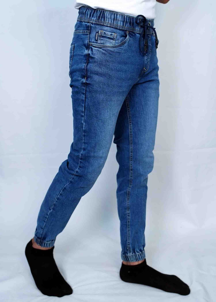Jeans Blue Denim Joggers