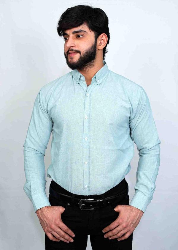 Pista colour Button down Casual Shirts- Al Noor Clothing