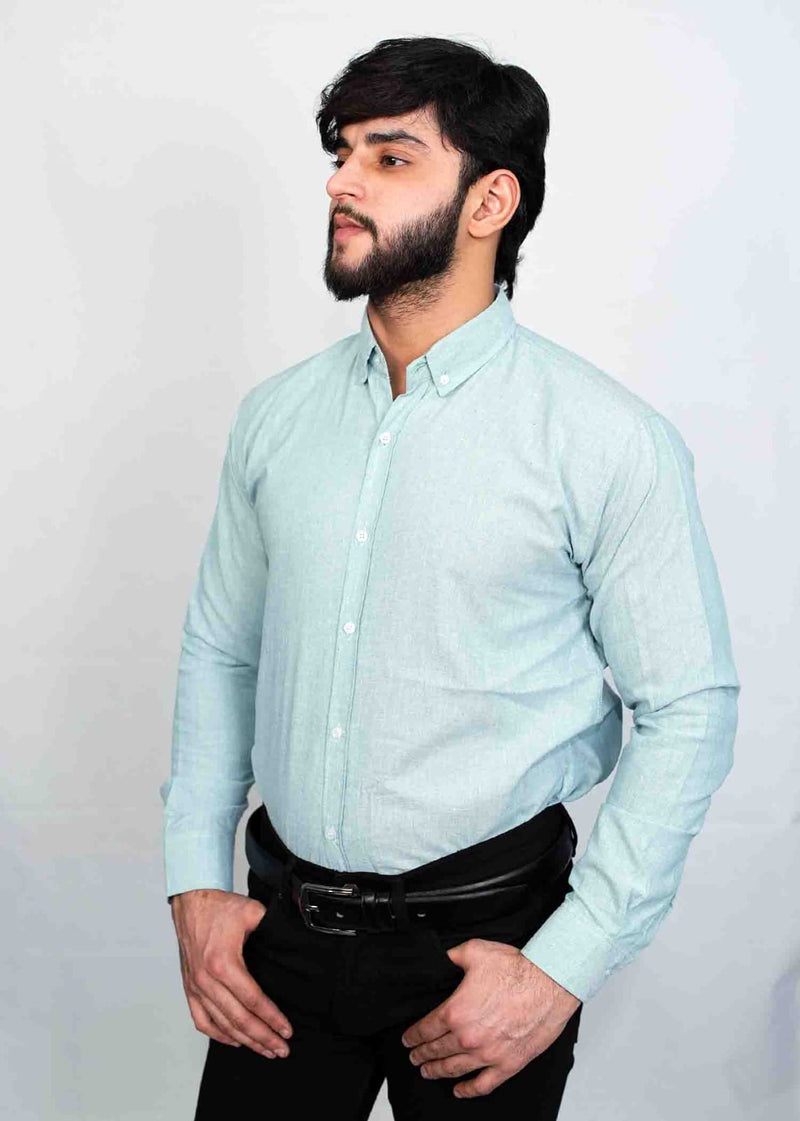 Pista colour Button down Casual Shirts- Al Noor Clothing