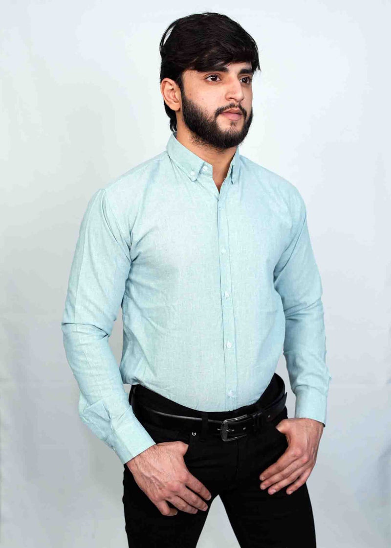 Pista colour Button down Casual Shirts- Al Noor Clothing