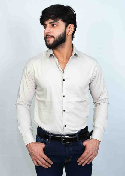 Steel Grey Premium Cotton Shirt