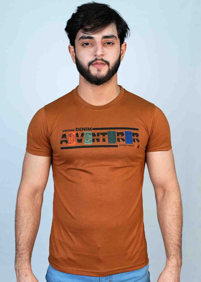 Stylish & Cool Brown Casual  T shirt