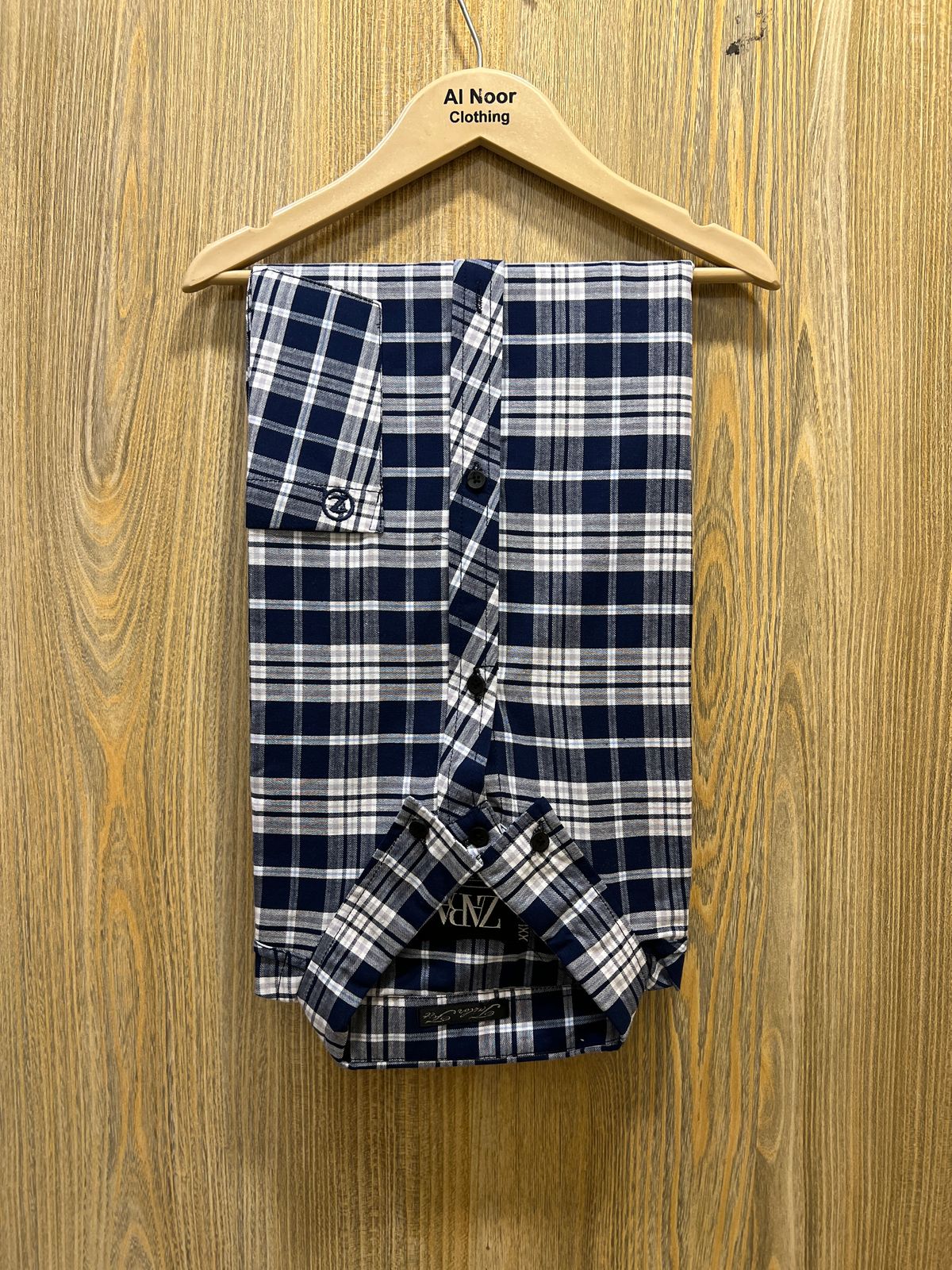 White & Blue Stylish Check shirt