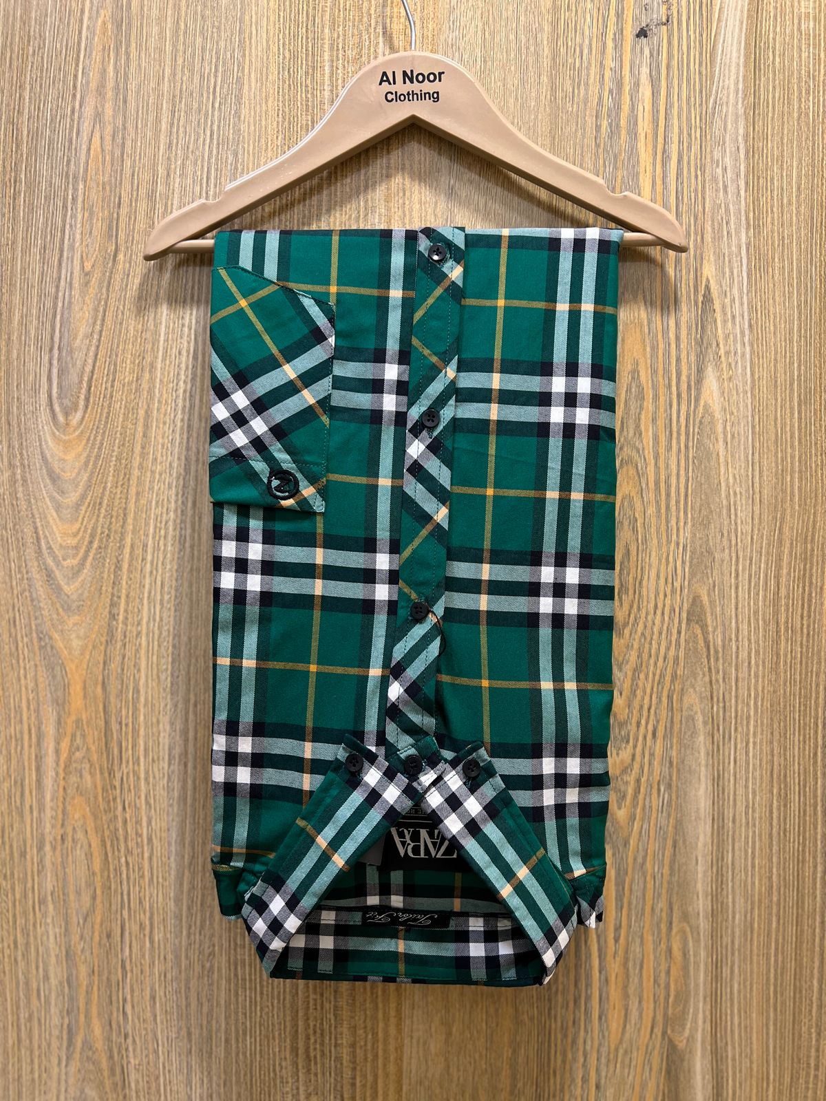 Premium Green Big Size Check shirt