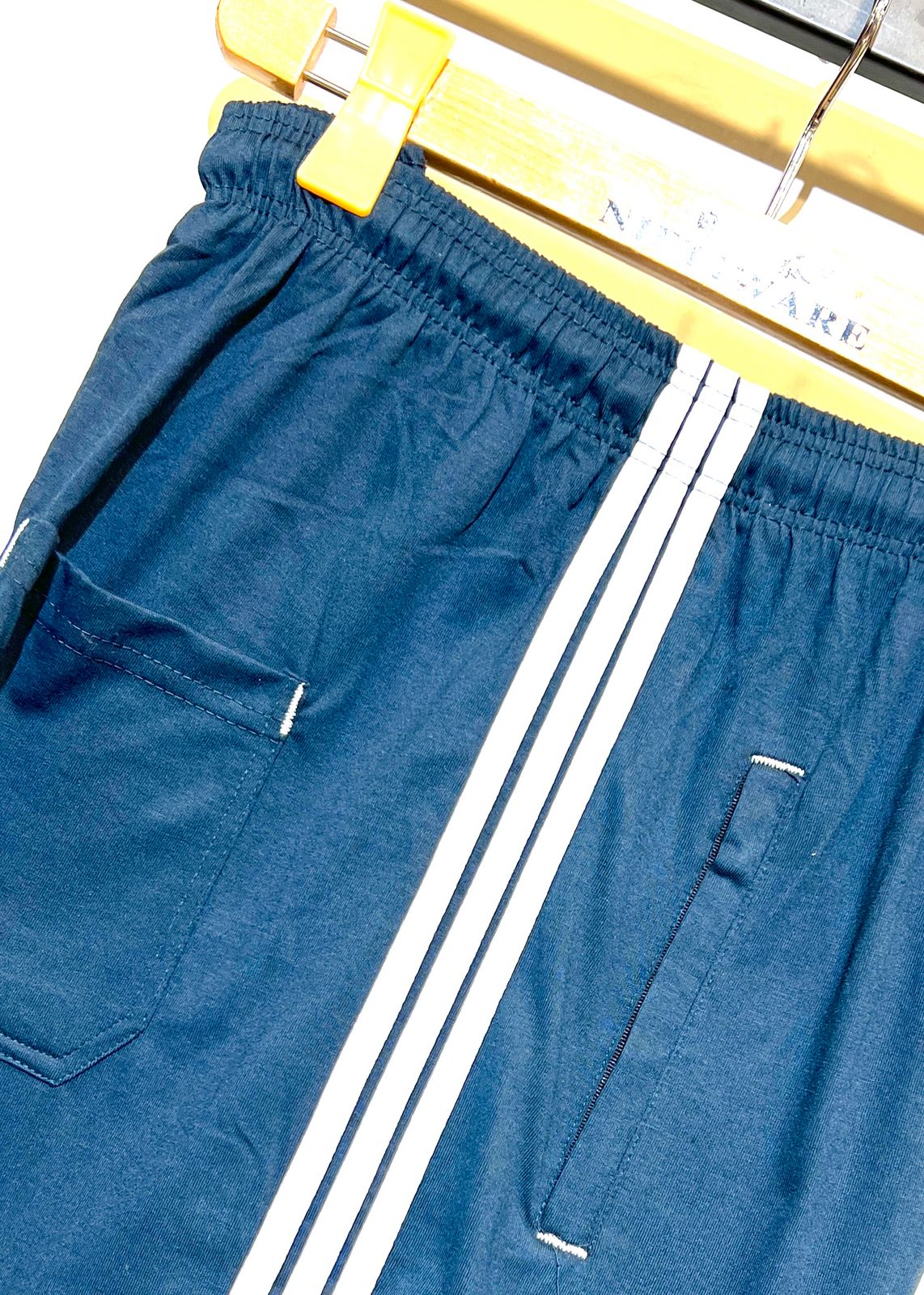 Sea Blue Stylish Loose Fit 3 Quarter