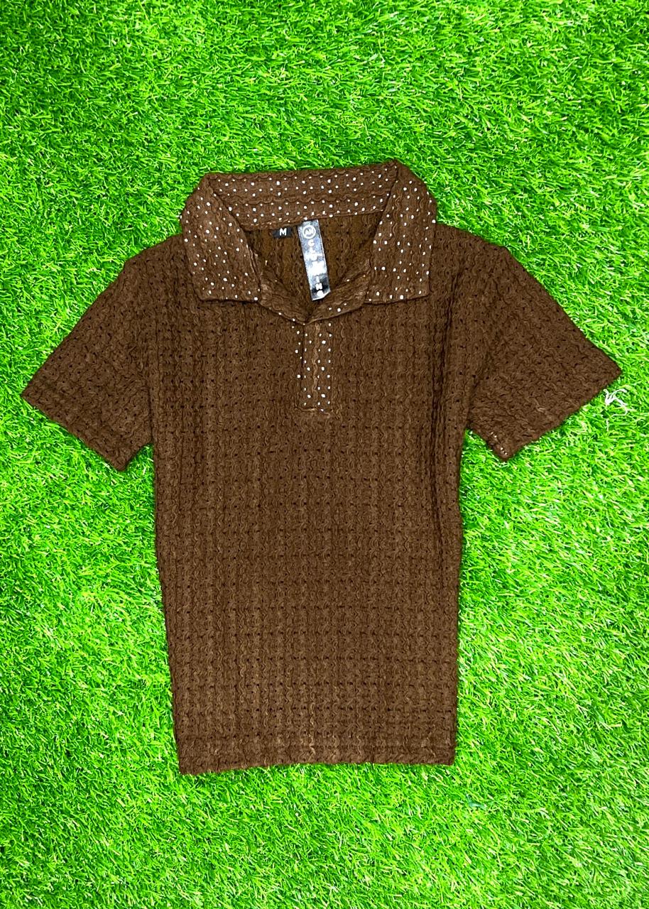 Boys johny collar old money polo