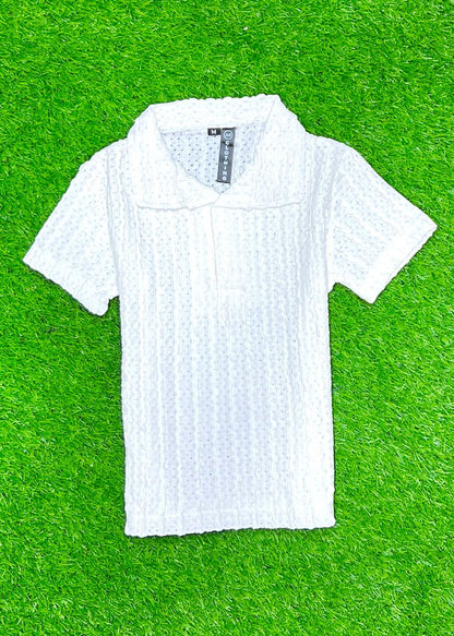 Boys johny collar old money polo