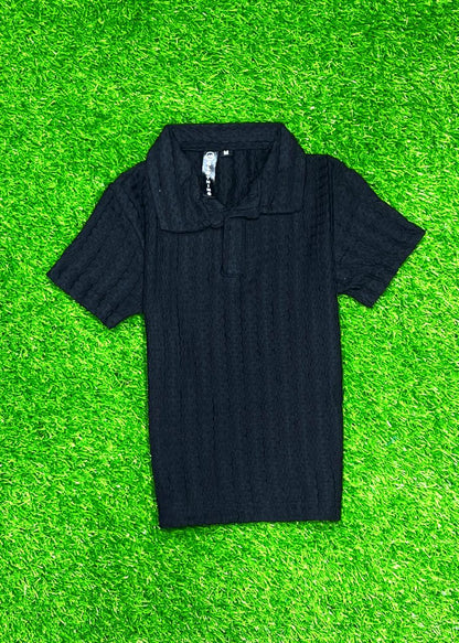 Boys johny collar old money polo