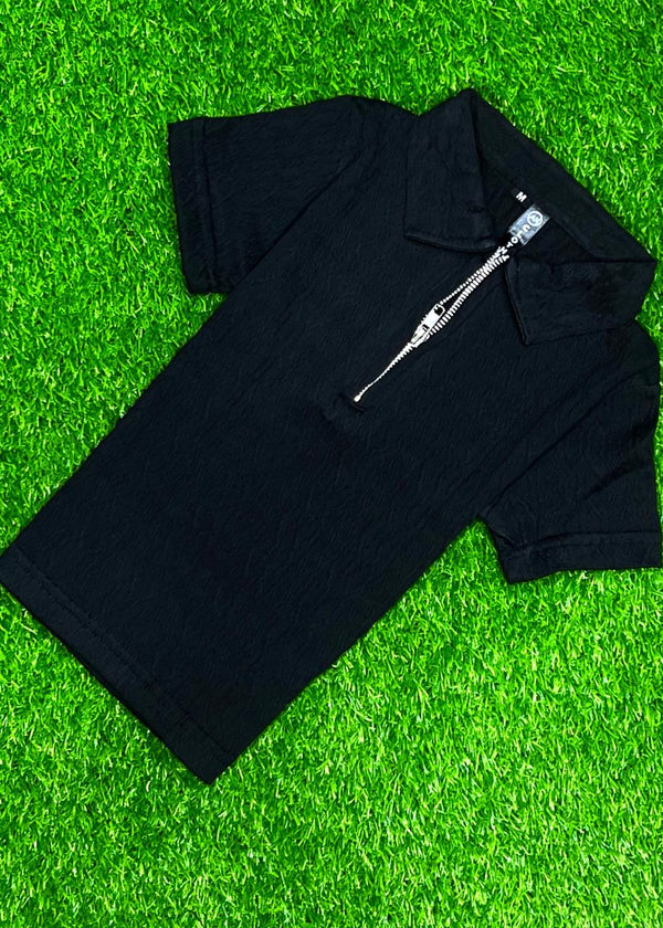 Trendy Boys Zipper Old Money Polo