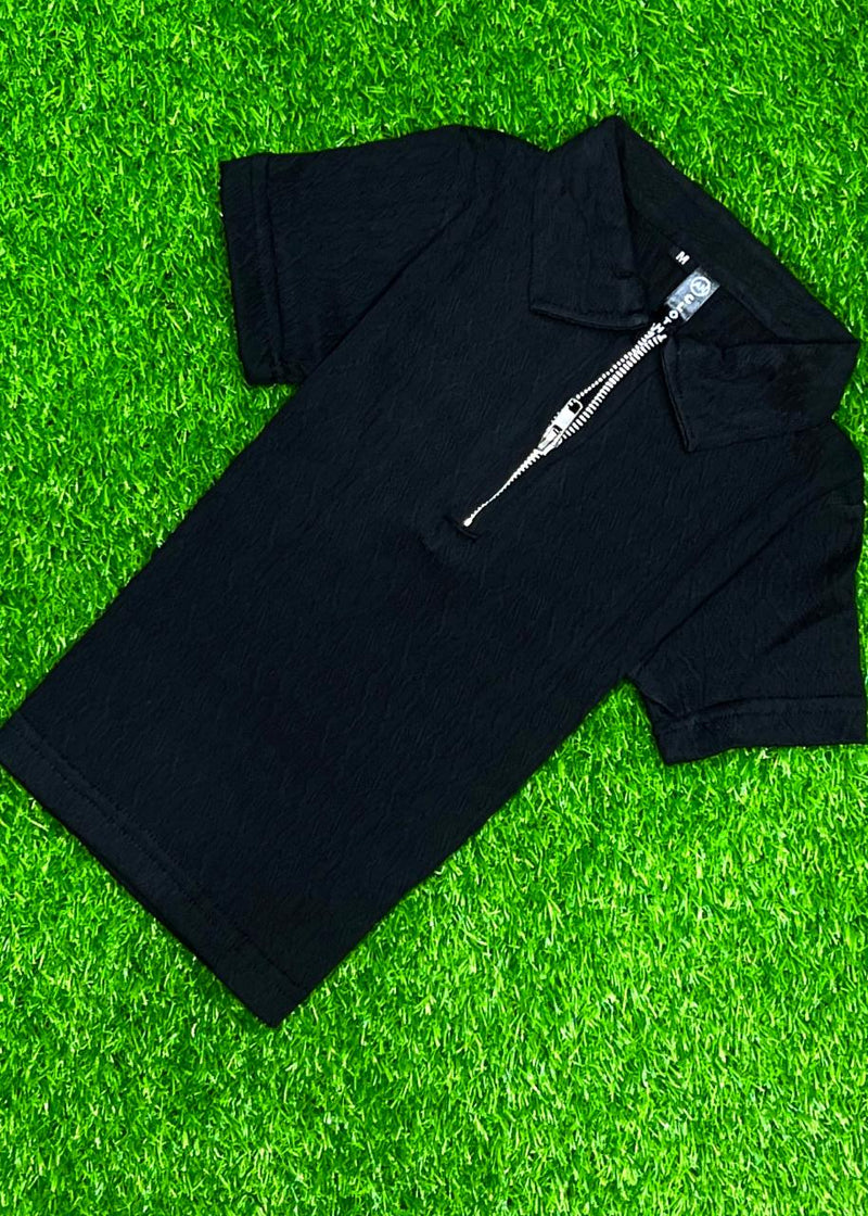 Trendy Boys Zipper Old Money Polo