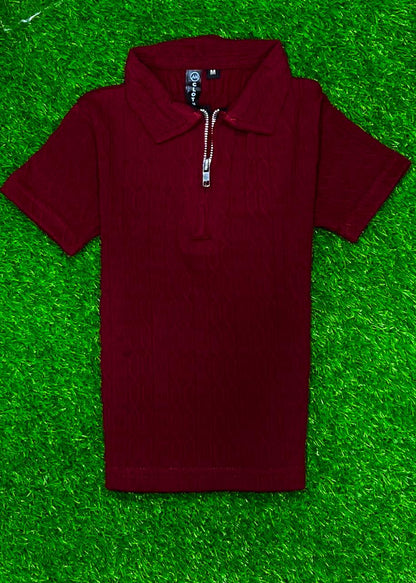 Trendy Boys Zipper Old Money Polo