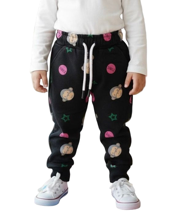 Boys Terry Black Trouser