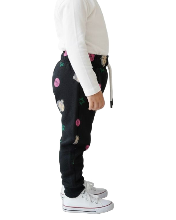 Boys Terry Black Trouser