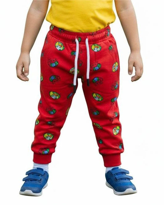 Boys Terry Red Trousers