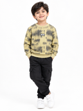 Kids premium printed beige sweat shirt