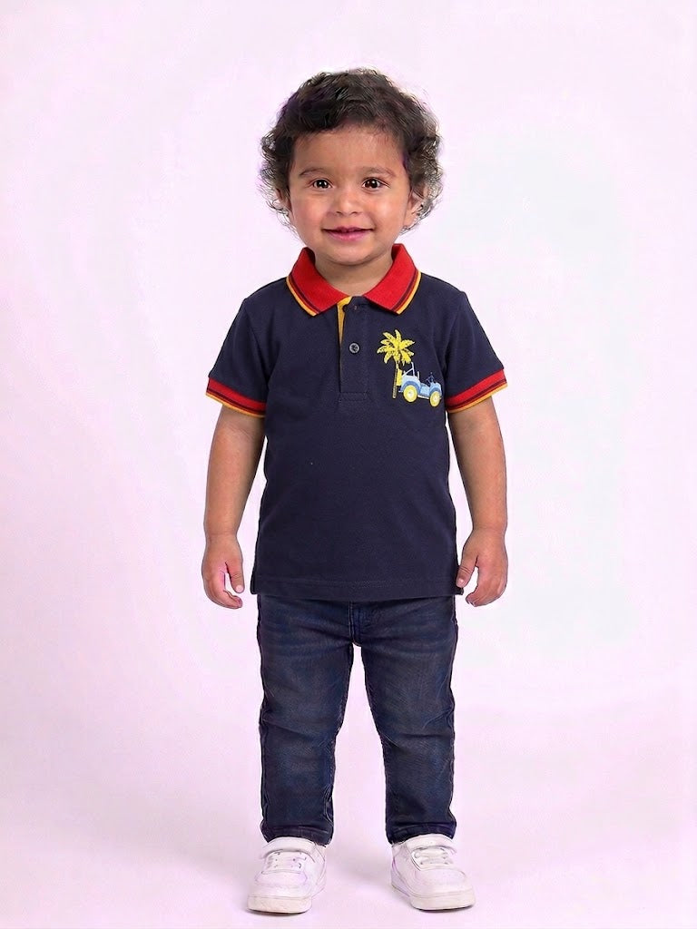 Casual Staple Soft Pique Polos for Toddlers