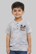 Boys' Casual Graphic Henley T-Shirt