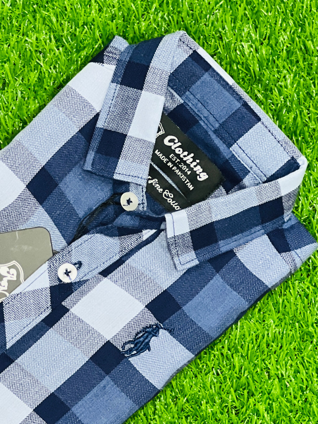 Classy Blue & white Boys Check shirt