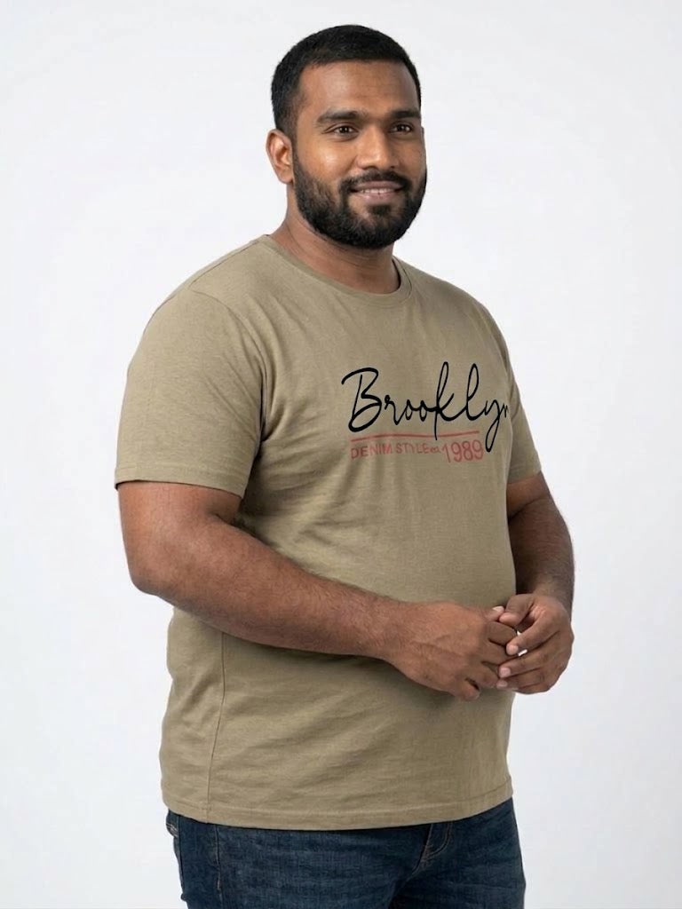 Men’s 2XL–3XL Round Neck Brooklyn T-Shirts | Al Noor Clothing Al Noor Clothing