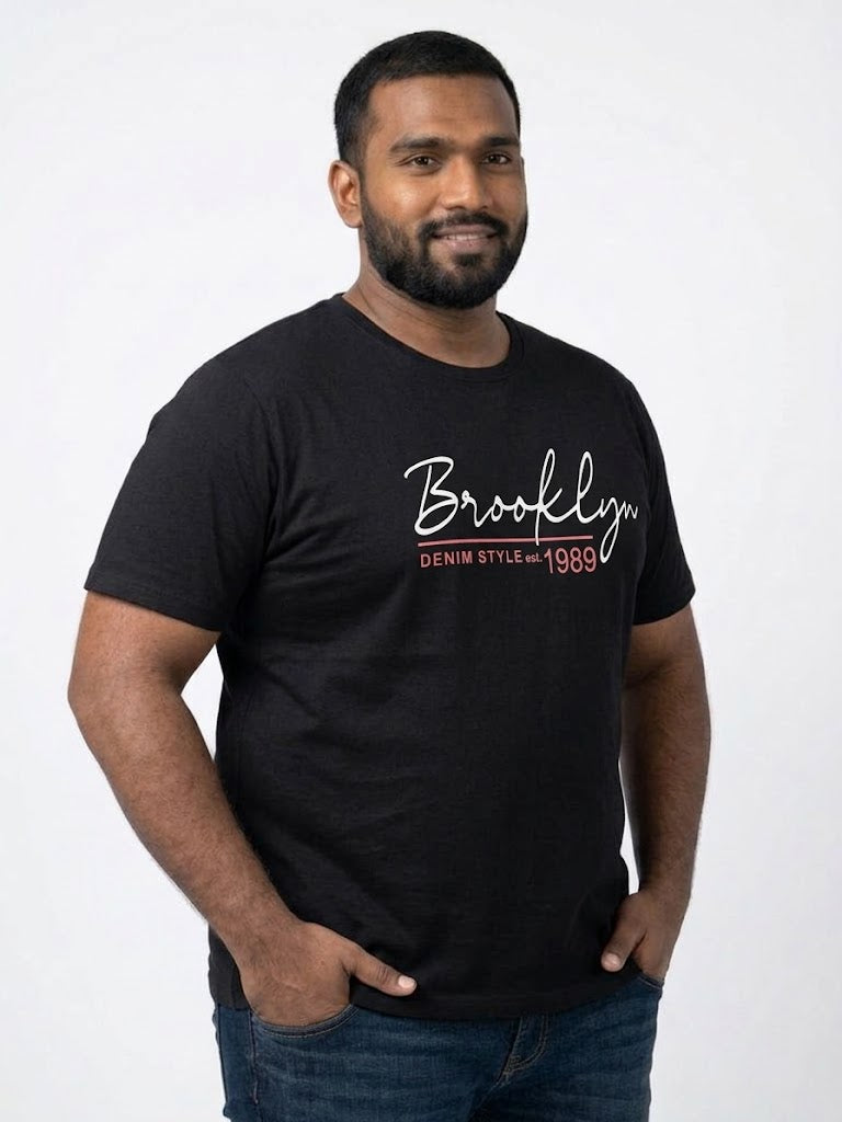 Men’s 2XL–3XL Round Neck Brooklyn T-Shirts | Al Noor Clothing Al Noor Clothing