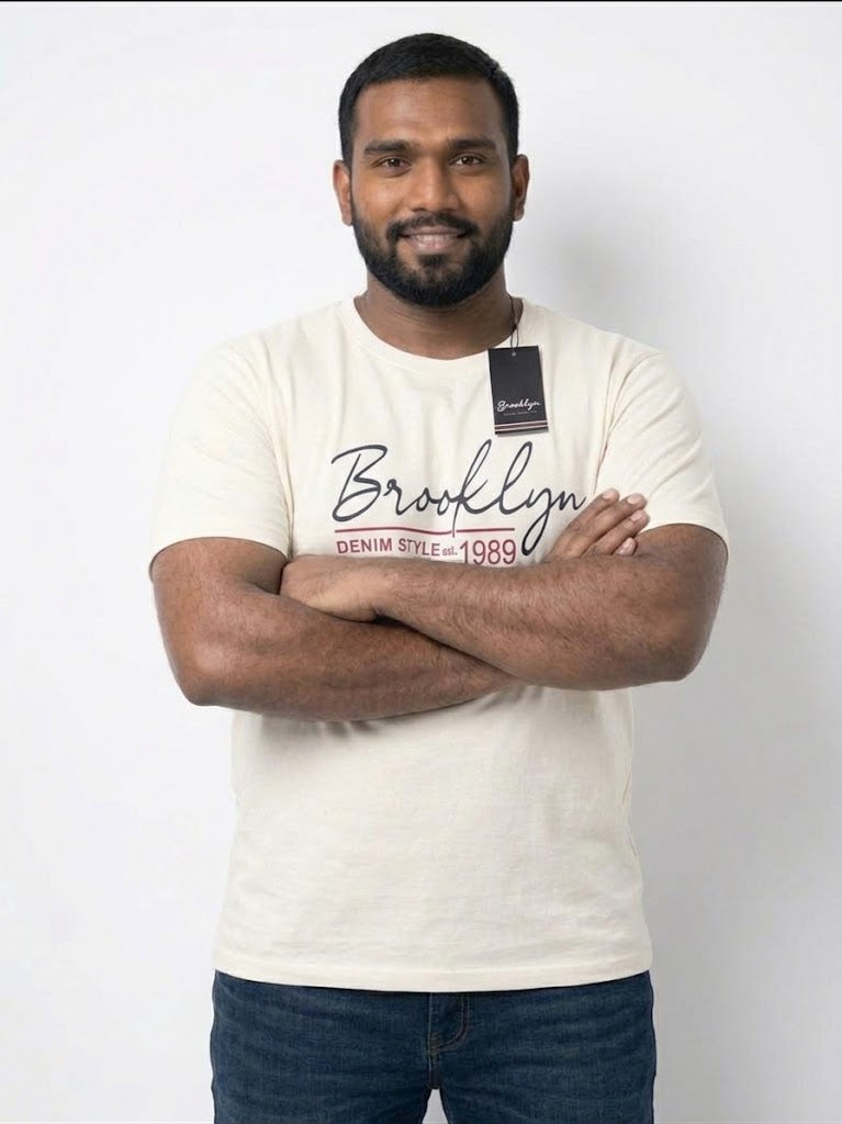 Men’s 2XL–3XL Round Neck Brooklyn T-Shirts | Al Noor Clothing Al Noor Clothing