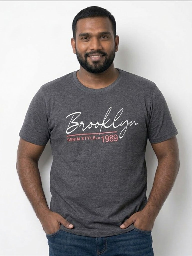 Men’s 2XL–3XL Round Neck Brooklyn T-Shirts | Al Noor Clothing Al Noor Clothing