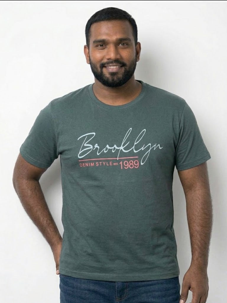 Men’s 2XL–3XL Round Neck Brooklyn T-Shirts | Al Noor Clothing Al Noor Clothing