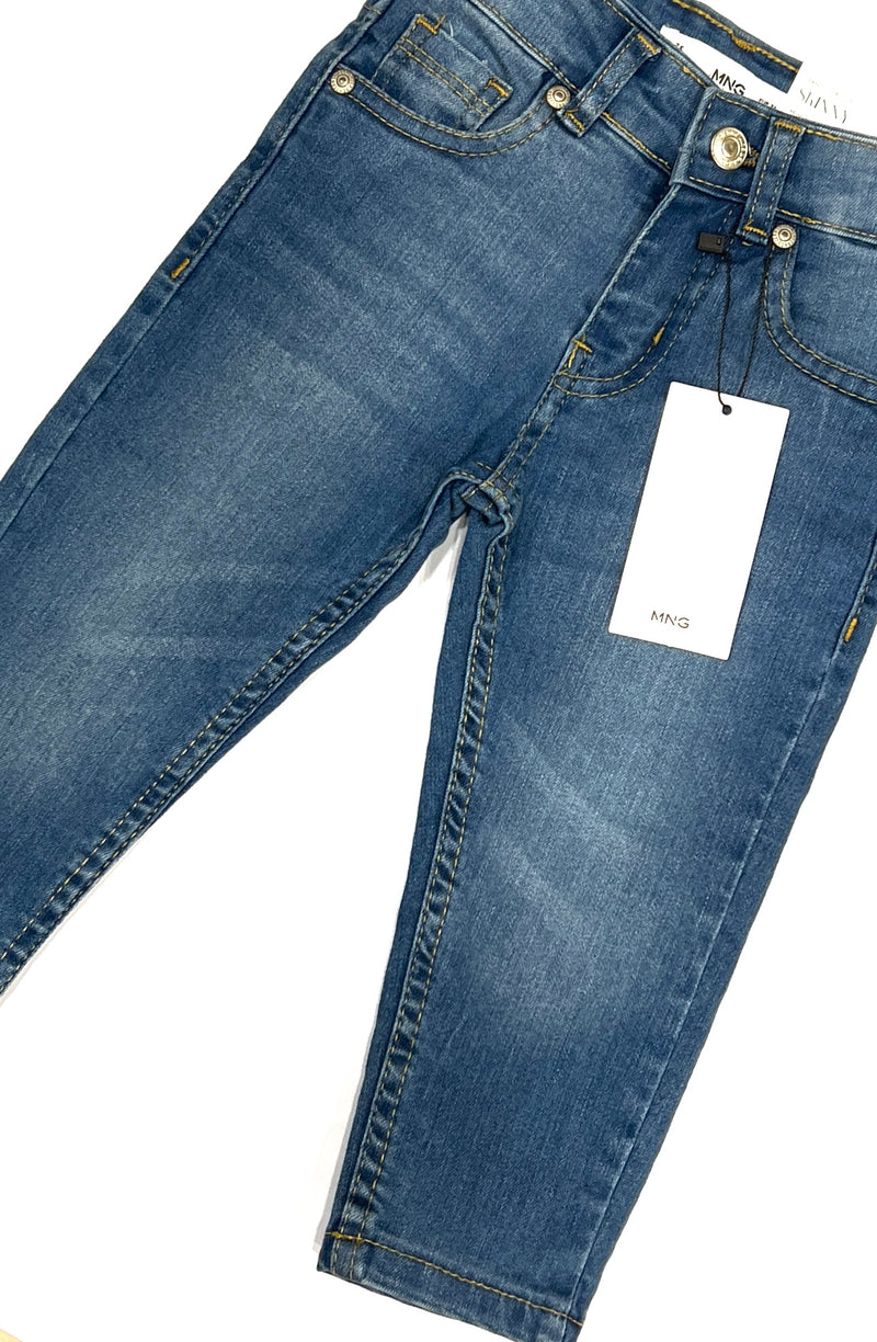 Trendy Mid Blue Jeans For Kids