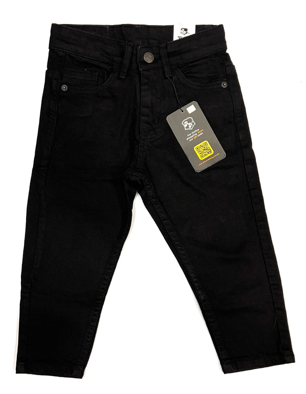 Casual Black Denim Jeans For Kids