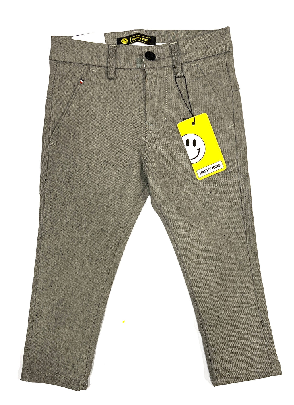 Kids Gray Formal Cotton Chinos