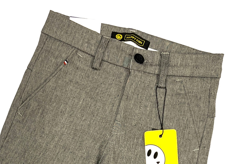 Kids Gray Formal Cotton Chinos
